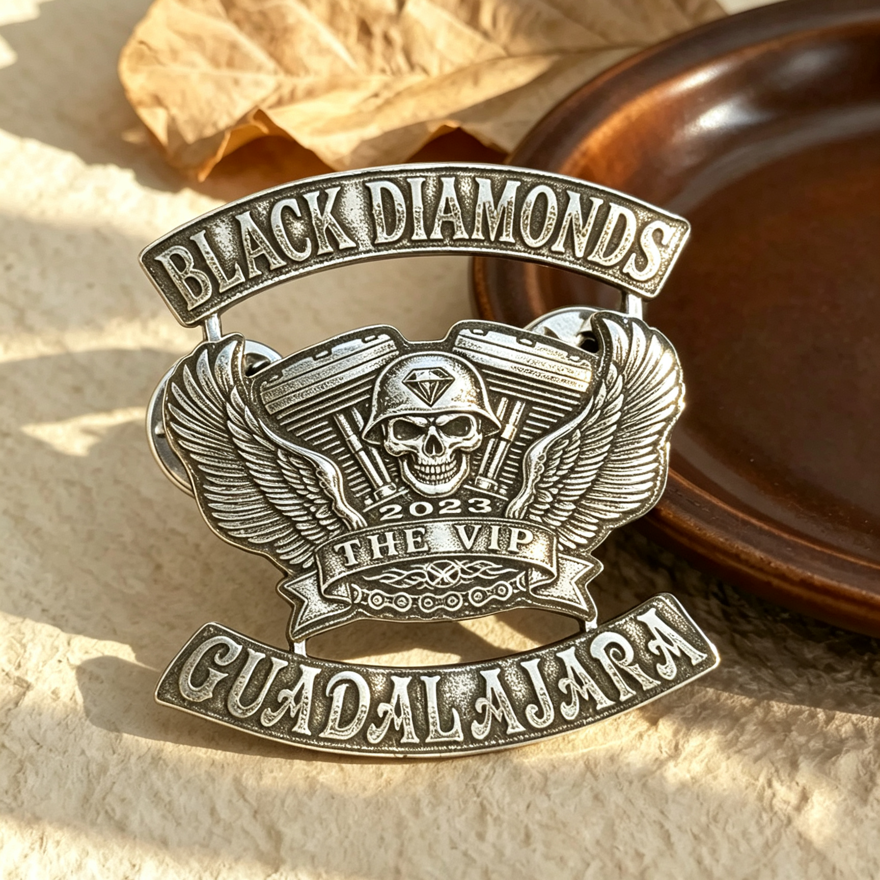 Men Accessories Brooch - Personalized Laser Engraved Stainless Steel Pin