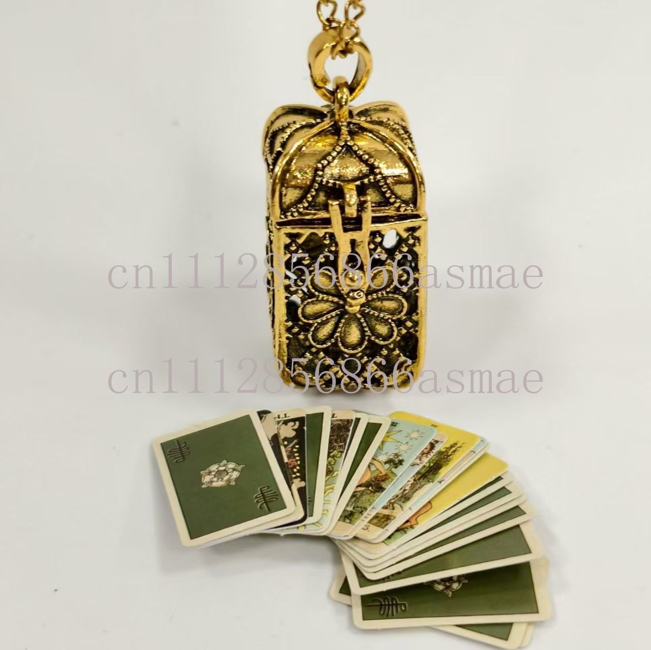 Men'S Mens Accessories - Vintage Alloy Tarot Card Pendant Necklace