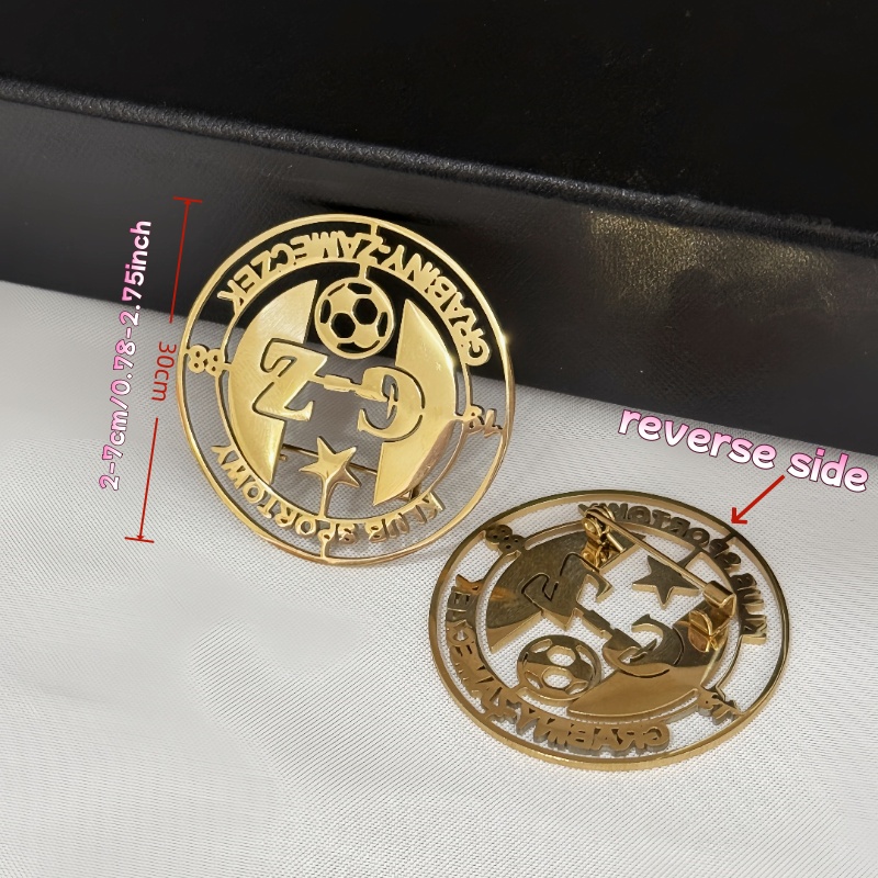 Custom Logo Brooch Simple Crea - огляд і ціна Men Accessories Brooch