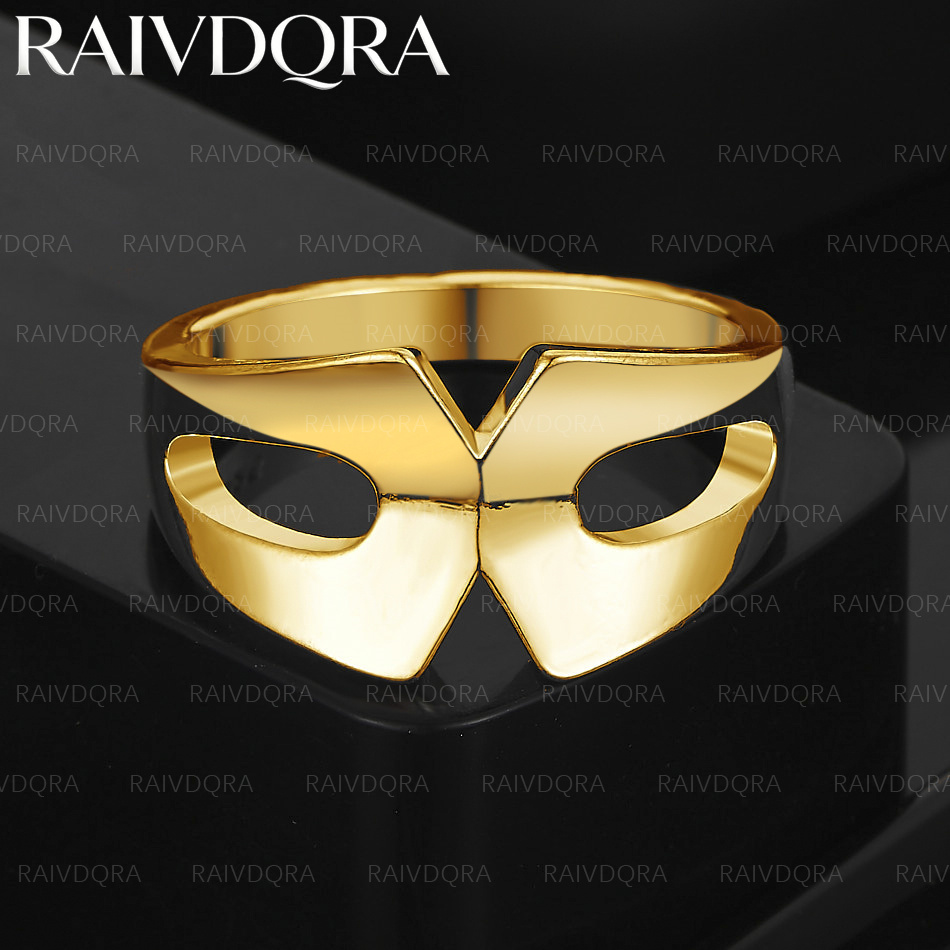 18K Gold Plated Mask Ring For  - огляд і ціна Men'S Yellow Accessories