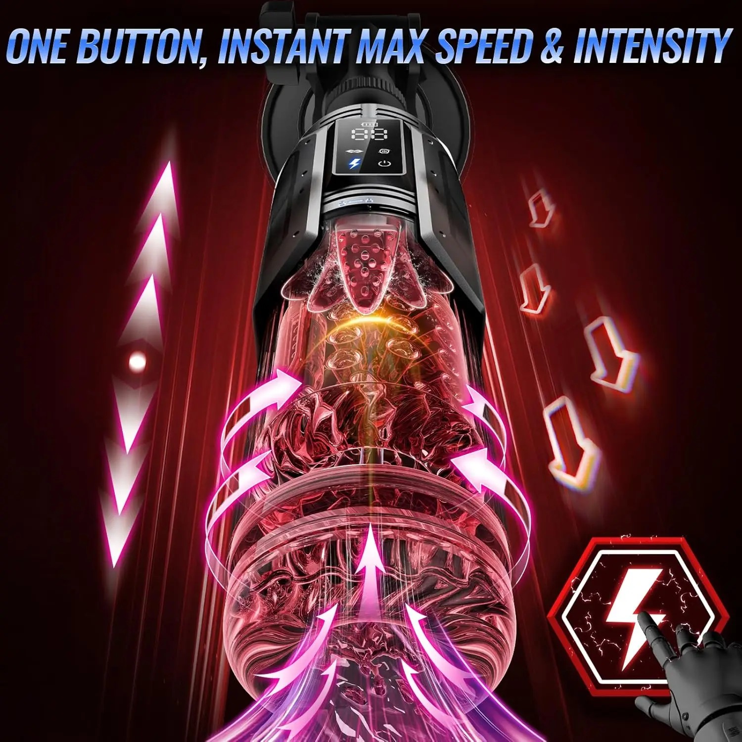 APP LED Automatic Male Masturb - огляд і ціна Men'S Vegan Accessories
