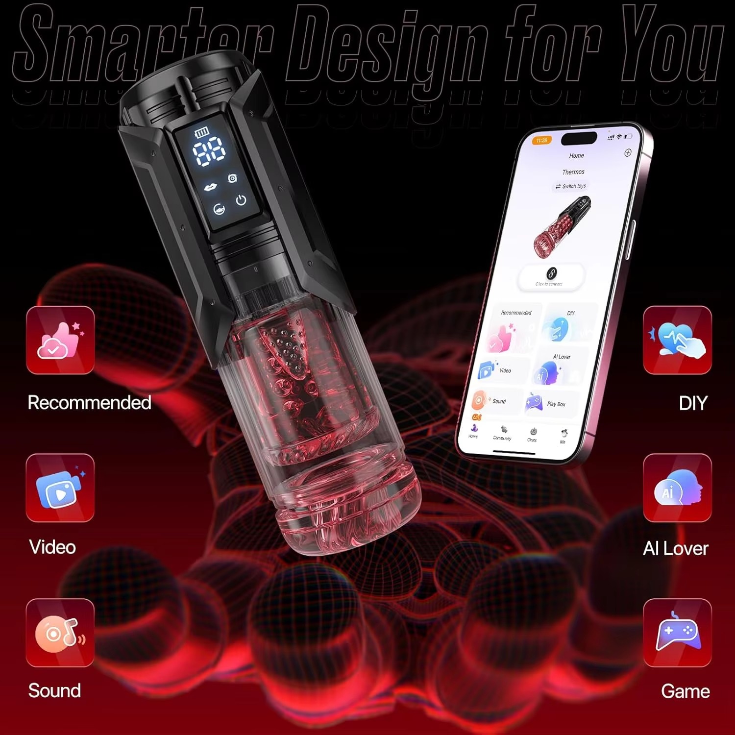 APP LED Automatic Male Masturb - огляд і ціна Men'S Vegan Accessories