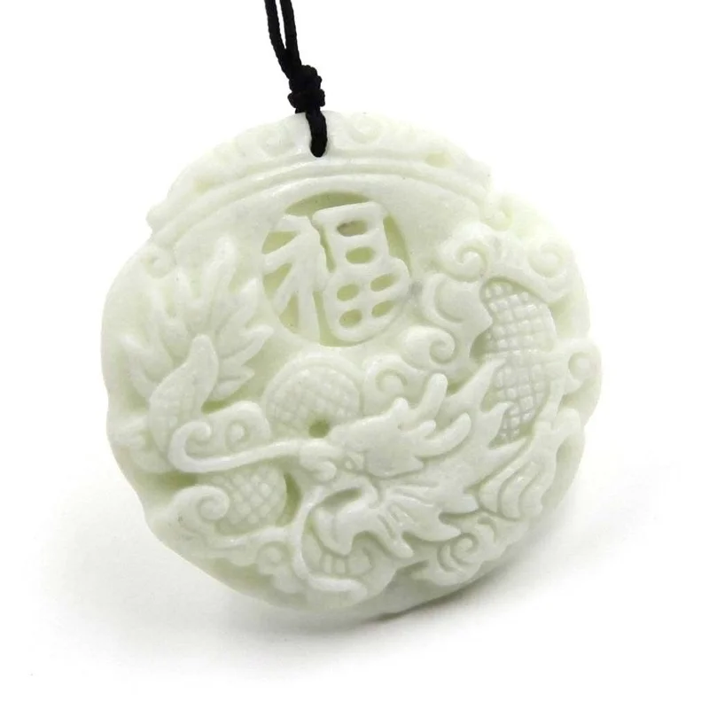 Natural White jade Dragon Phoe - огляд і ціна Men Accessories For Hand