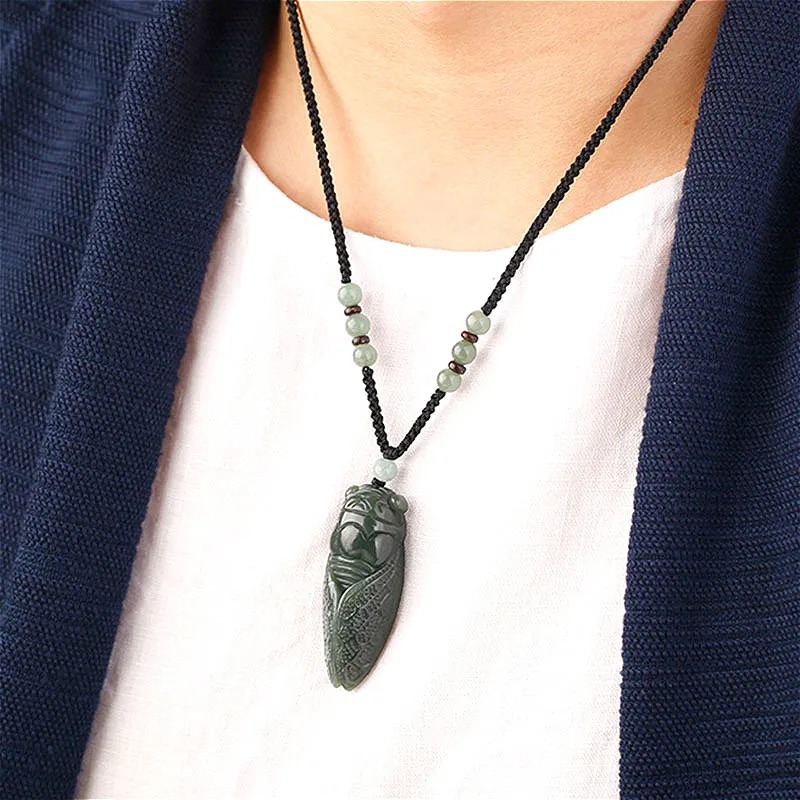 Natural Hetian Jade Cicada Pen - огляд і ціна Men Accessories For Hand