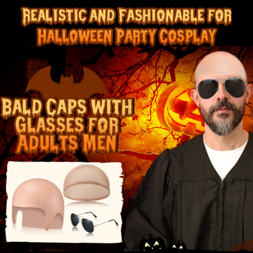 4 Pcs Bald Caps Set Makeup Bal - огляд і ціна Men Accessories Combo Set
