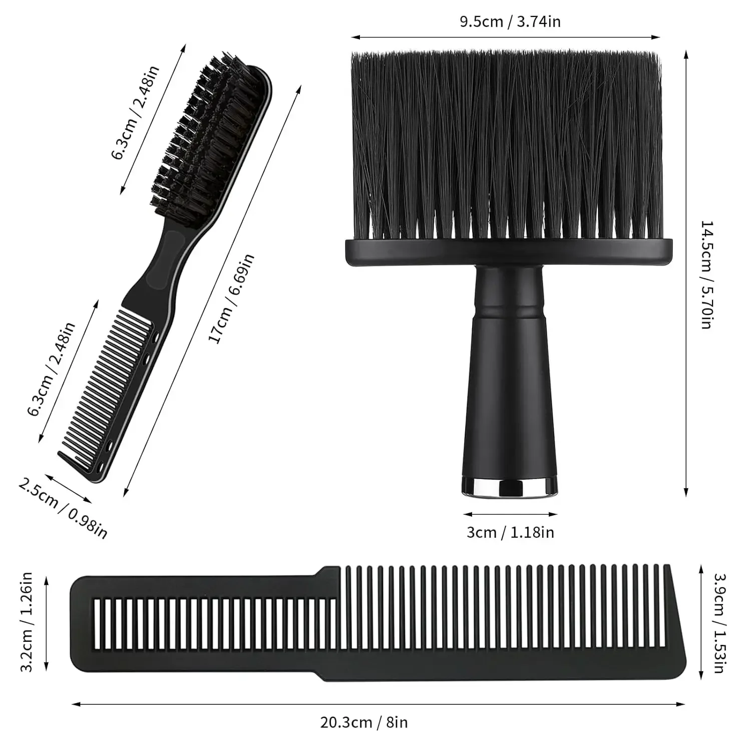 3Pcs Barber Haircut Set With N - огляд і ціна Men Accessories Combo Set