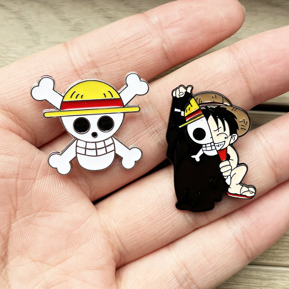 2026 New 2pcs Cute Luffy Anime - огляд і ціна Men Accessories Brooch