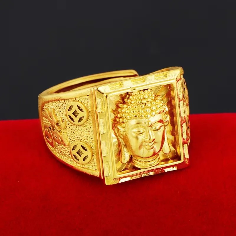 Real Pure K Gold Color Embosse - огляд і ціна Men'S Yellow Accessories