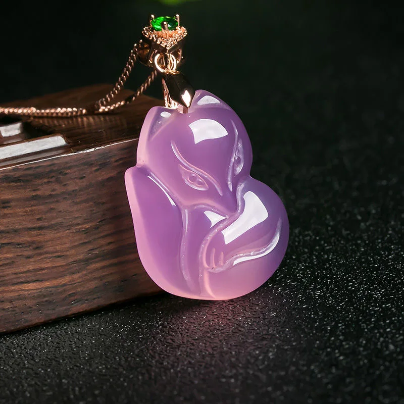 Natural Purple Agate Fox Penda - огляд і ціна Men Accessories For Hand