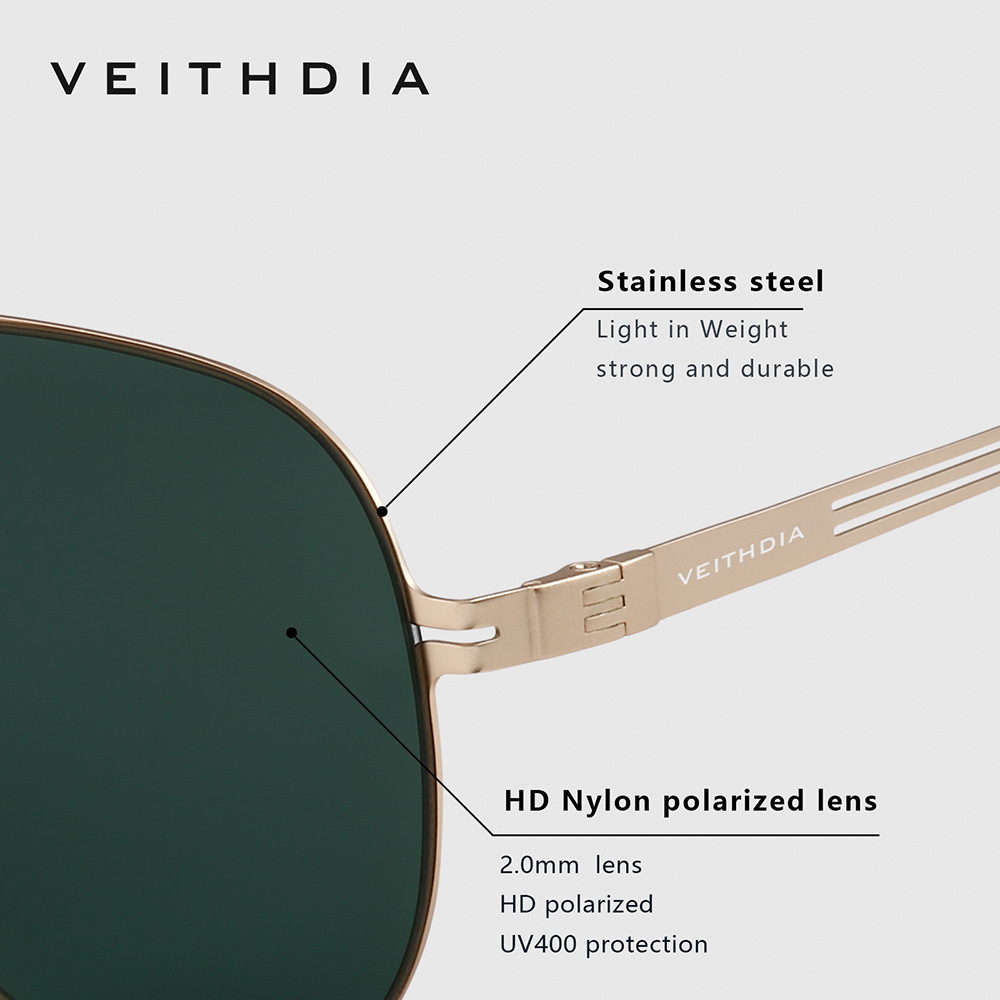 VEITHDIA Fashion Nylon Pilot S - огляд і ціна Sunglasses Polarized Men