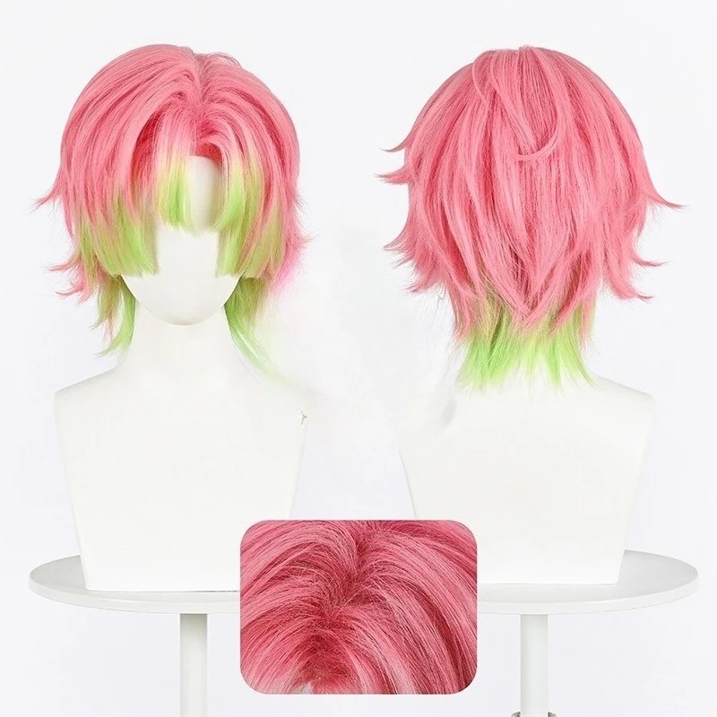 Kanroji Mitsuri Cosplay Wig Pi - огляд і ціна Men'S Suit Accessories