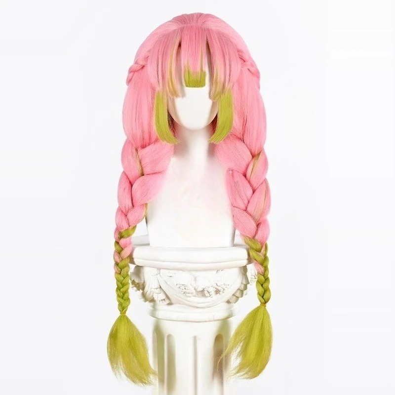Kanroji Mitsuri Cosplay Wig Pi - огляд і ціна Men'S Suit Accessories