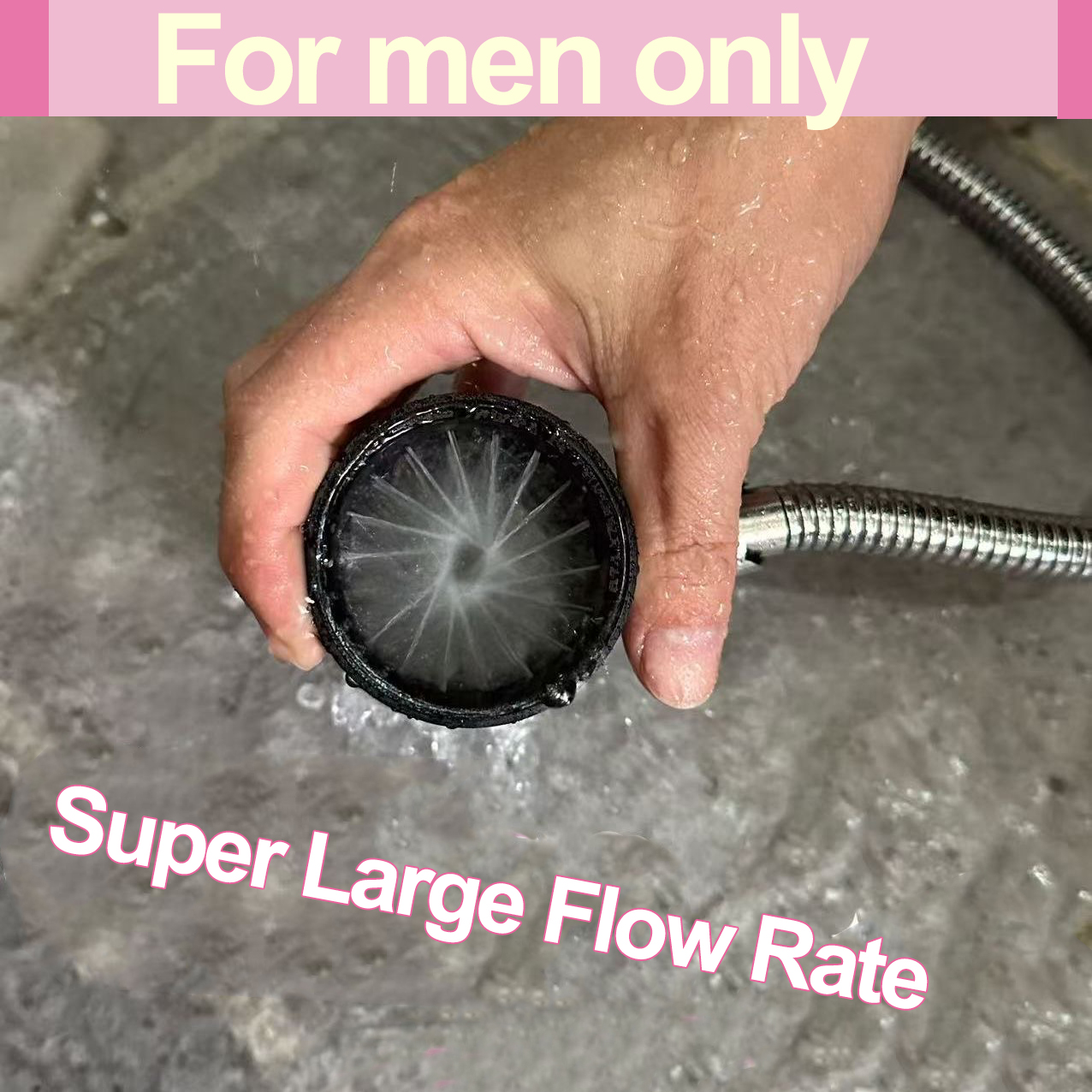 High Pressure Handheld Shower  - огляд і ціна Men Accessories For Hand