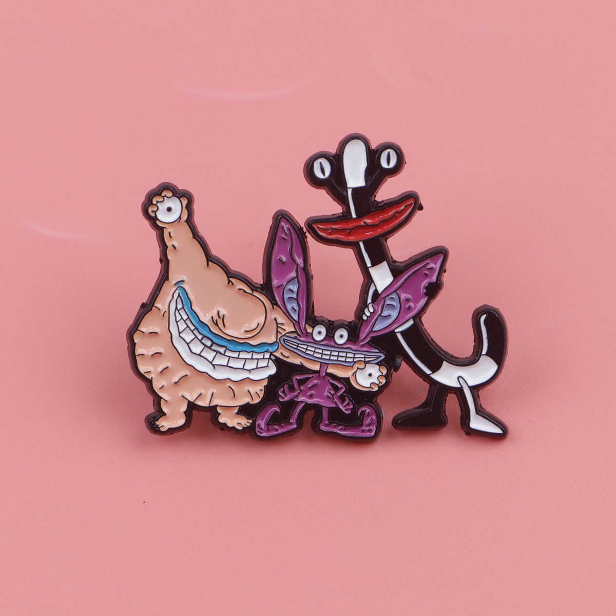 Cartoon Monster Enamel Pin Bad - огляд і ціна Men Accessories Brooch