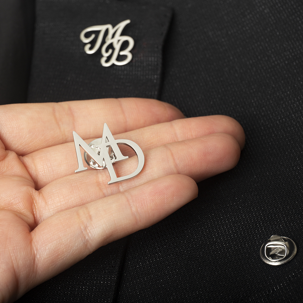 Tangula Custom Initials Brooch - огляд і ціна Men Accessories Brooch