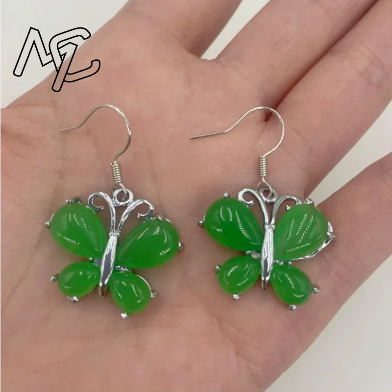 S925 Silver Green Jade Butterf - огляд і ціна Men Accessories For Hand
