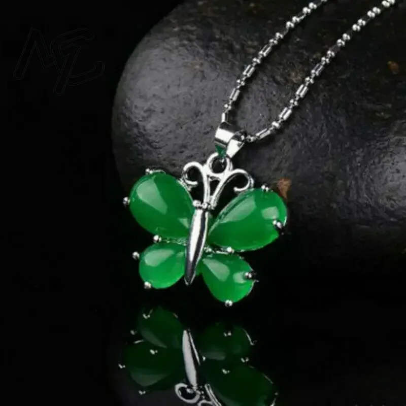 S925 Silver Green Jade Butterf - огляд і ціна Men Accessories For Hand