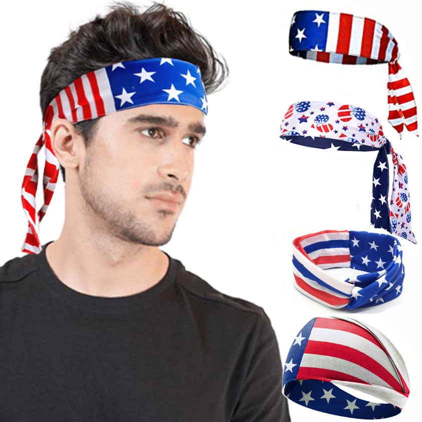 USA Flag Independence Day Hair - огляд і ціна Men'S Yoga Accessories