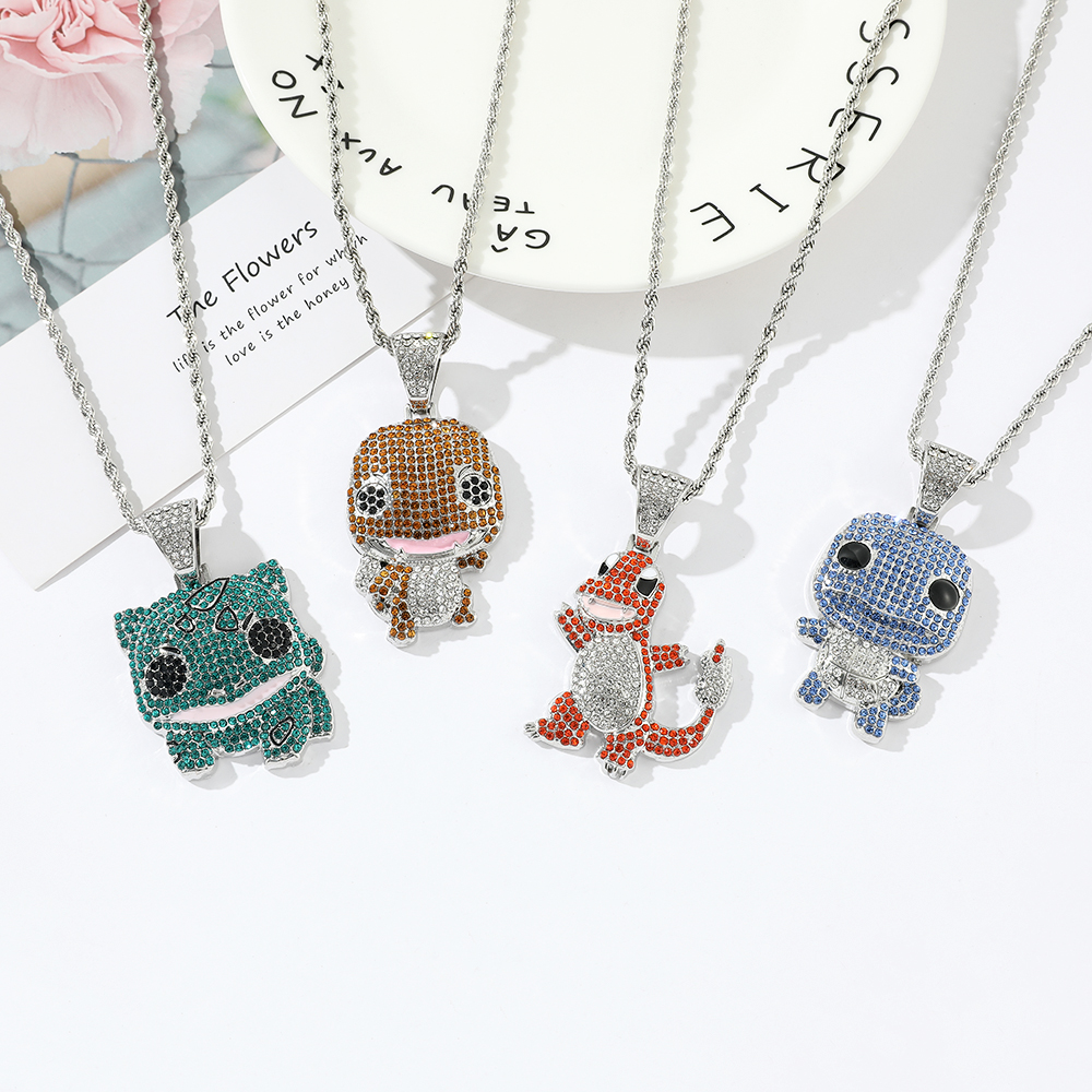 Diamond Studded Squirtle Neckl - огляд і ціна Men'S Accessories Fashion