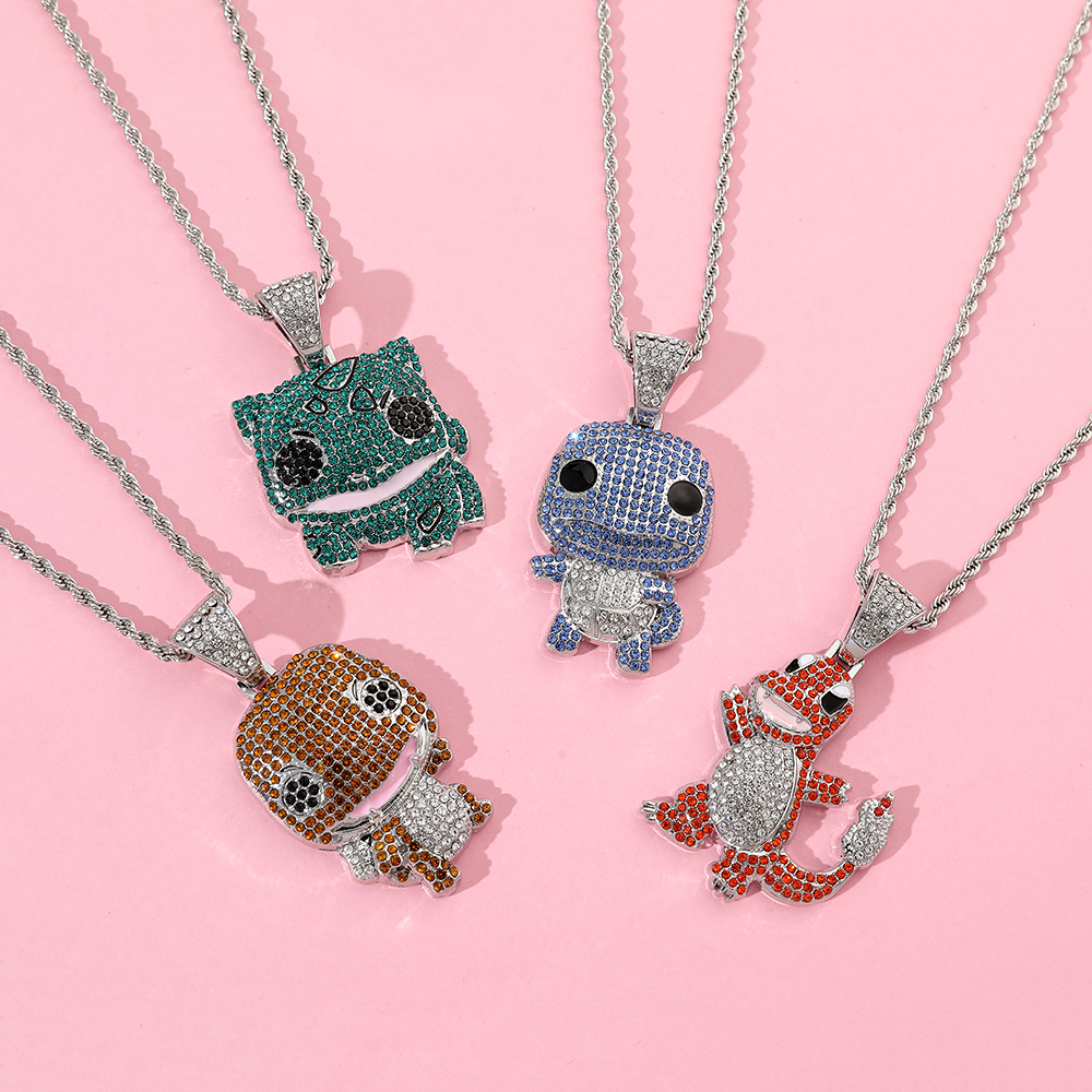 Diamond Studded Squirtle Neckl - огляд і ціна Men'S Accessories Fashion