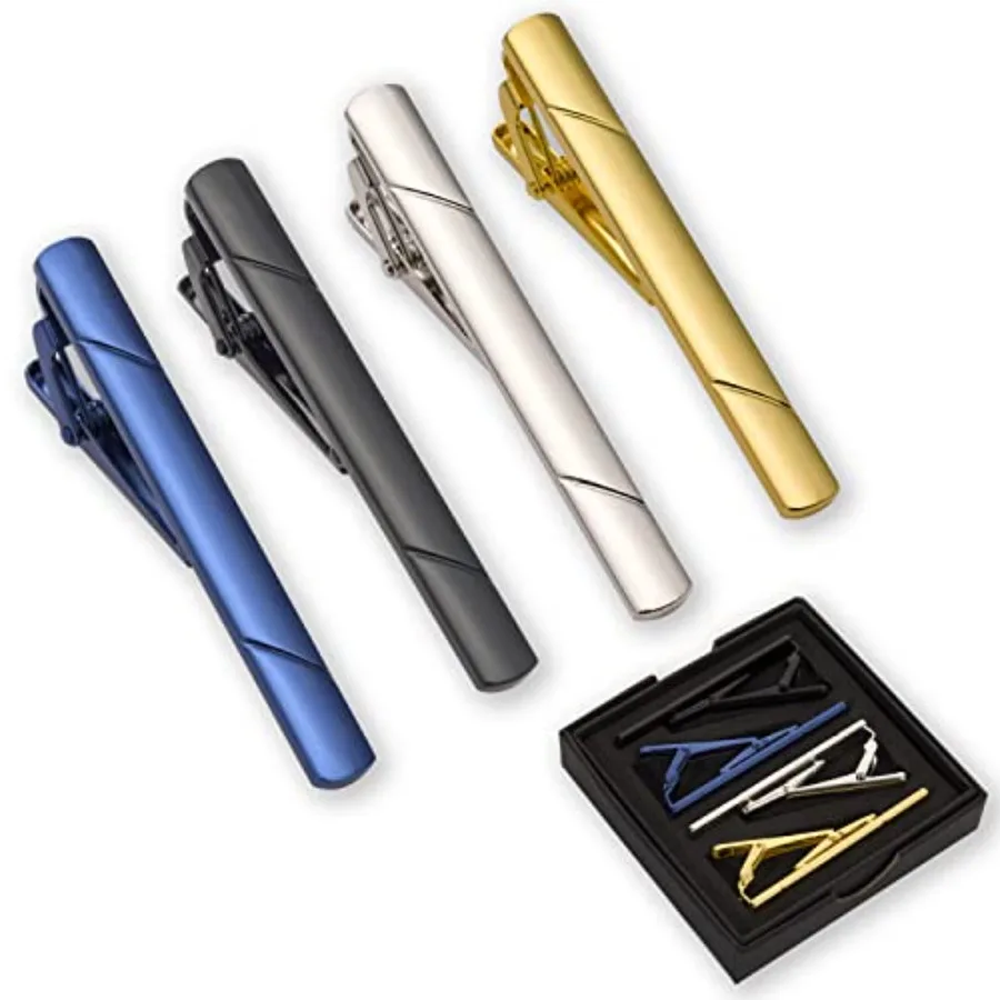 4Pcs Tie Clips For Men Tie Bar - огляд і ціна Men'S Accessories Fashion