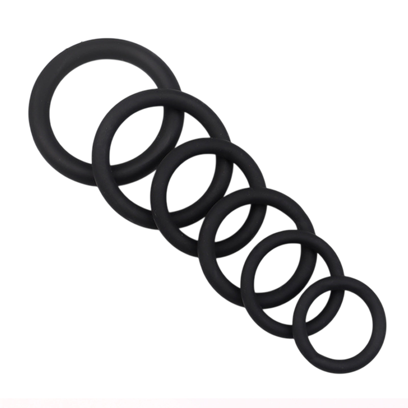 3/6Pcs Silicone Penis Ring Set - огляд і ціна Men Accessories Combo Set