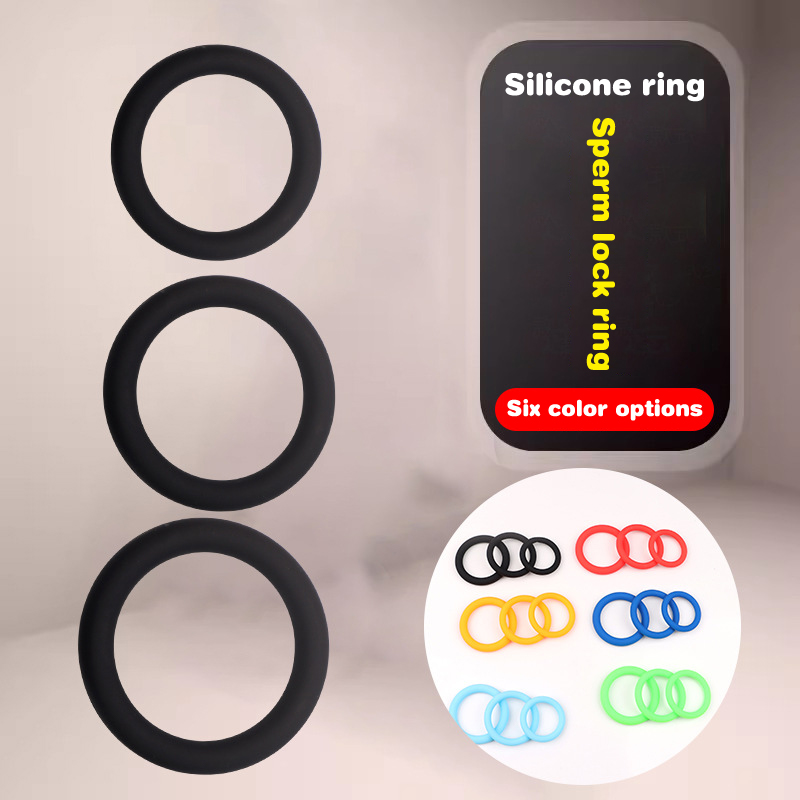 3/6Pcs Silicone Penis Ring Set - огляд і ціна Men Accessories Combo Set