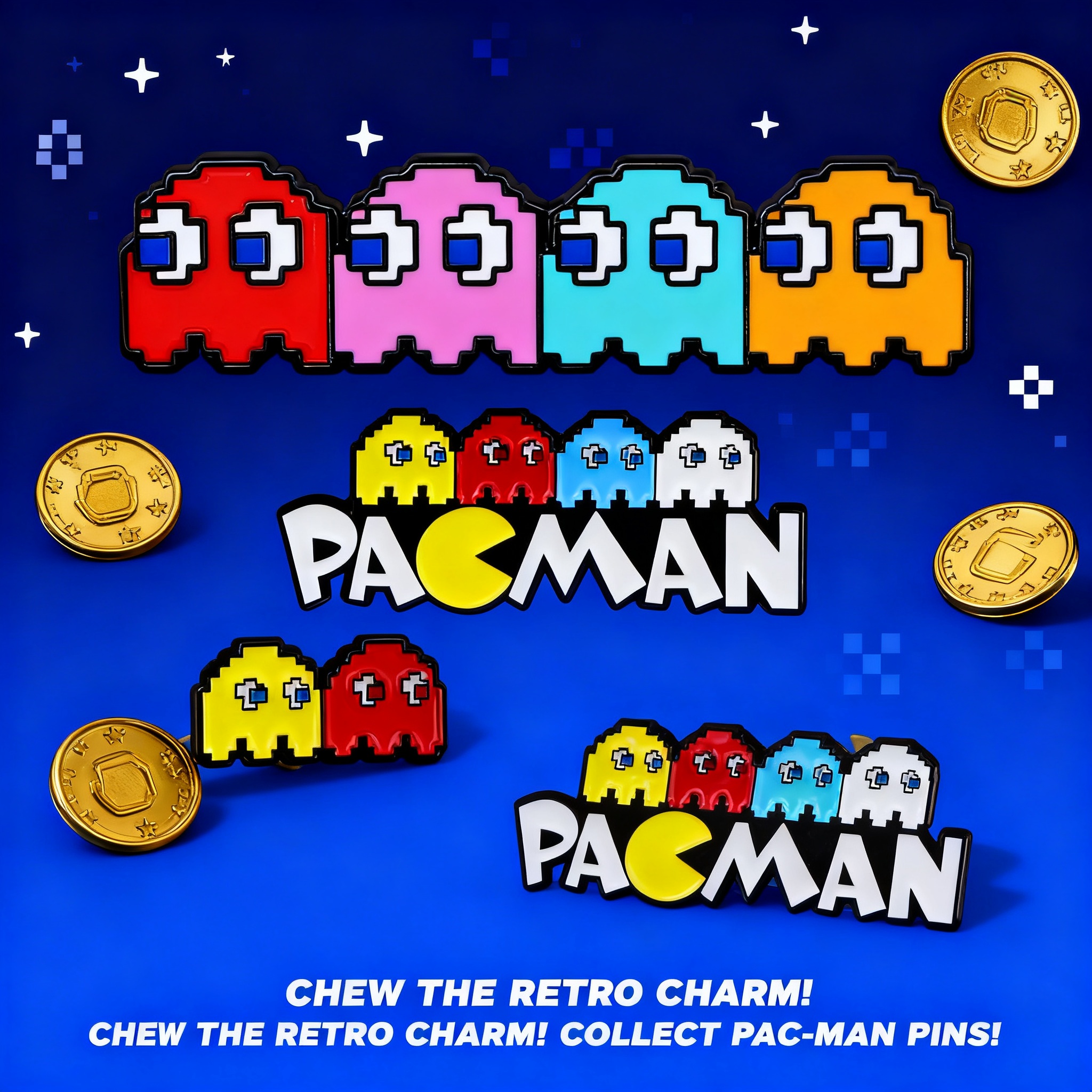 Pac-Man Game Brooch Pin Badge  - огляд і ціна Men Accessories Brooch