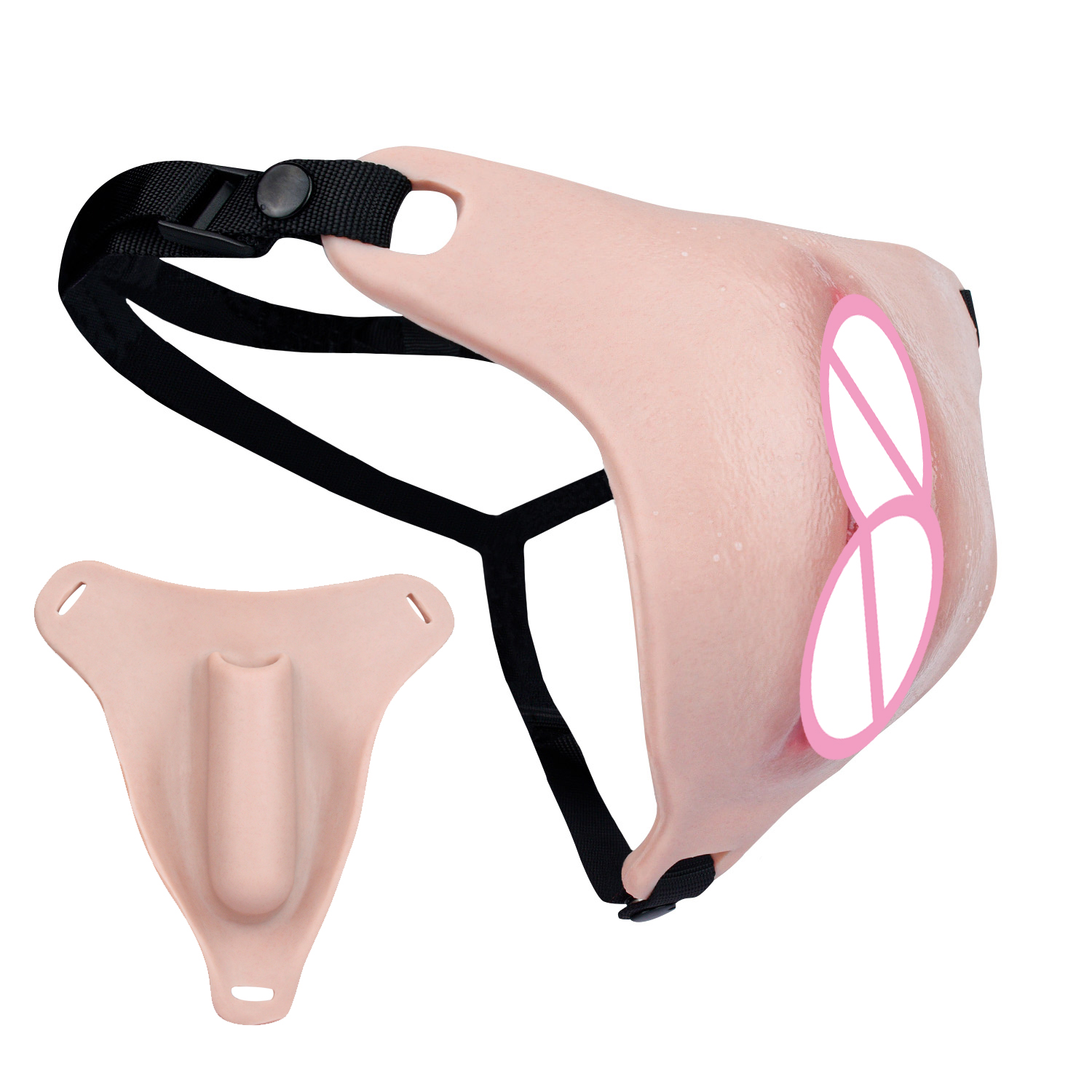 FAAK Strapon Silicone Vagina C - огляд і ціна Men'S Vegan Accessories