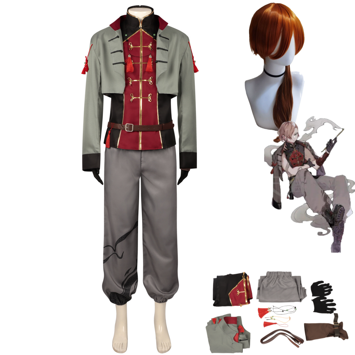 Anime Bungo Stray Dogs Nakahar - огляд і ціна Men'S Suit Accessories