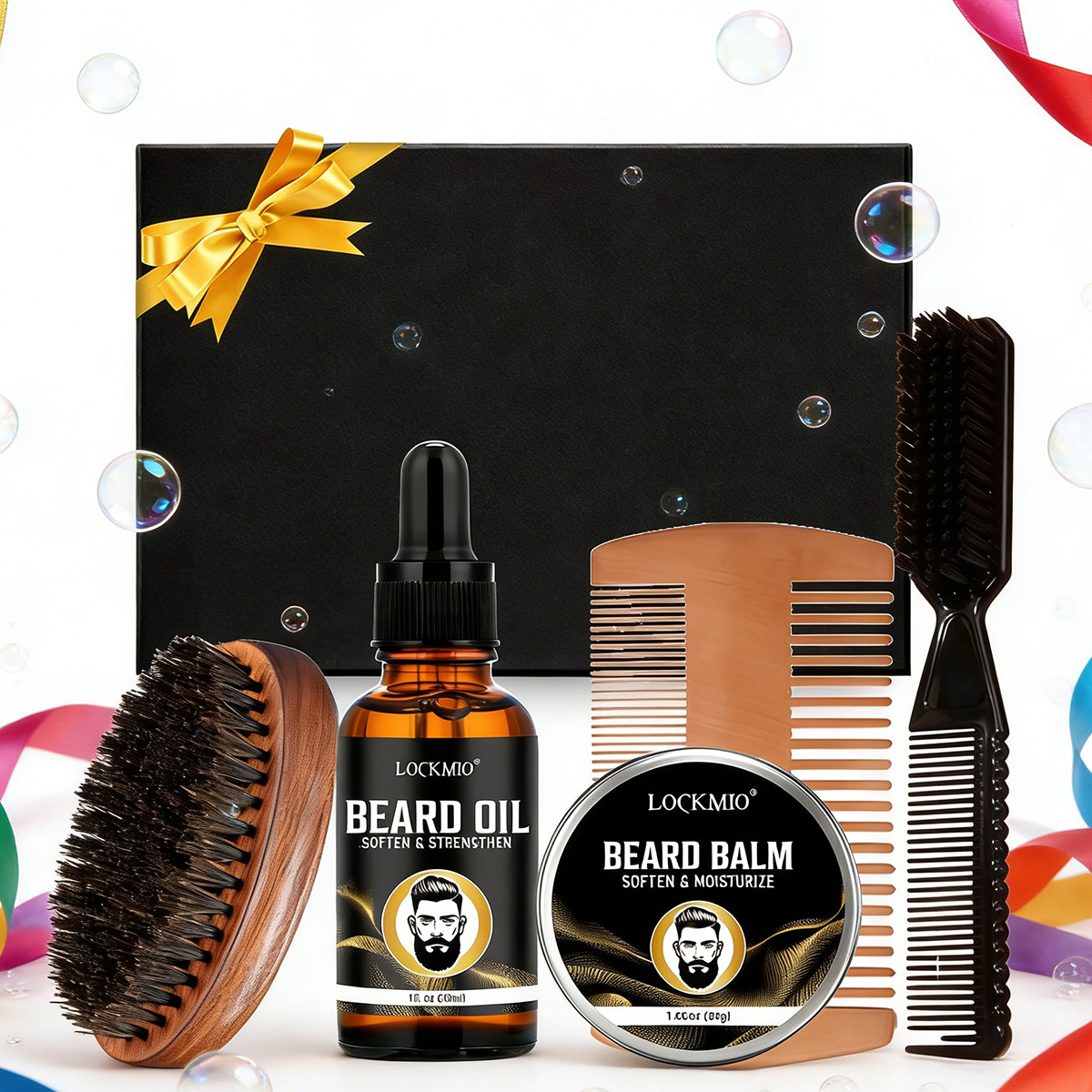 LOCKMIO Beard Care Styling Pro - огляд і ціна Men Accessories Combo Set
