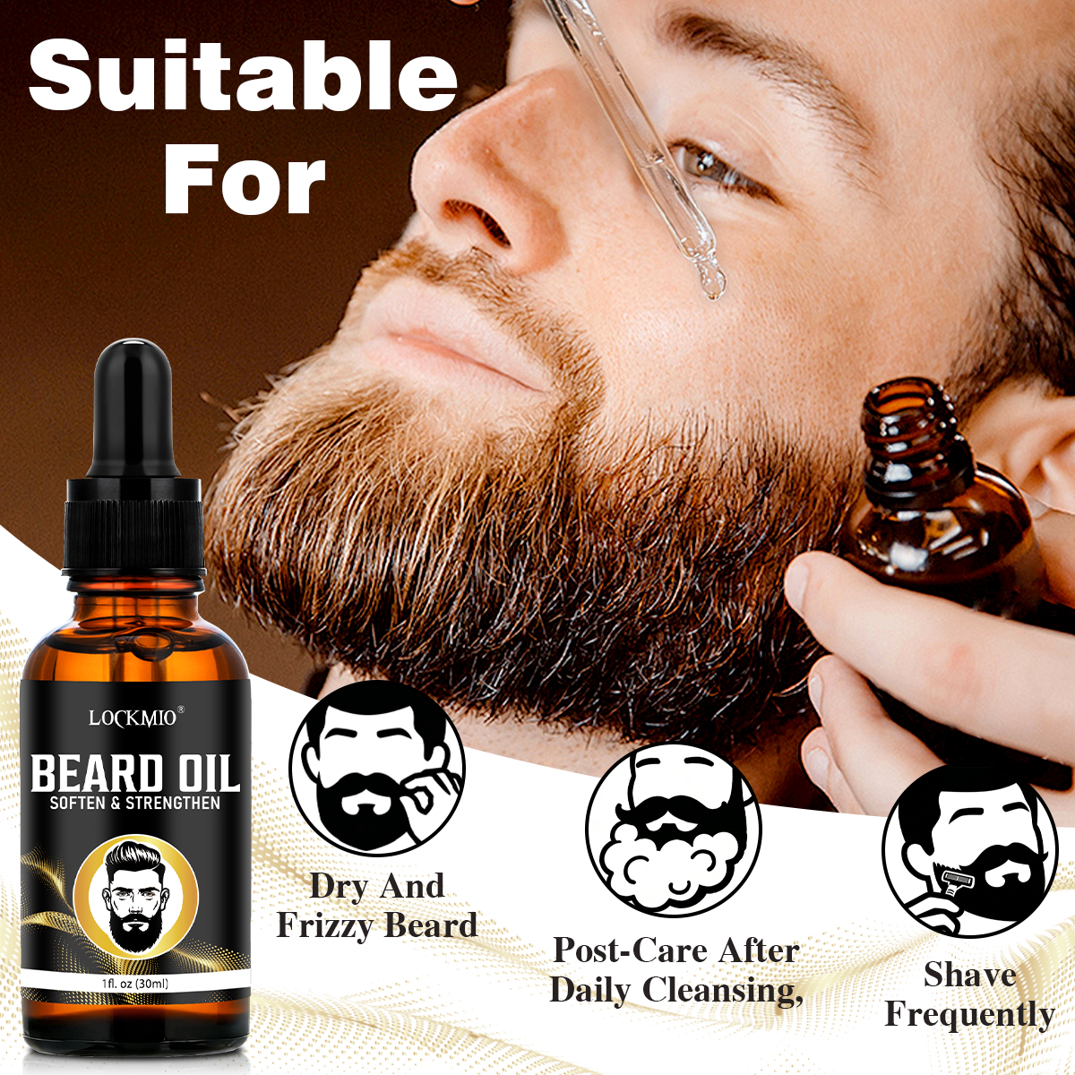 LOCKMIO Beard Care Styling Pro - огляд і ціна Men Accessories Combo Set