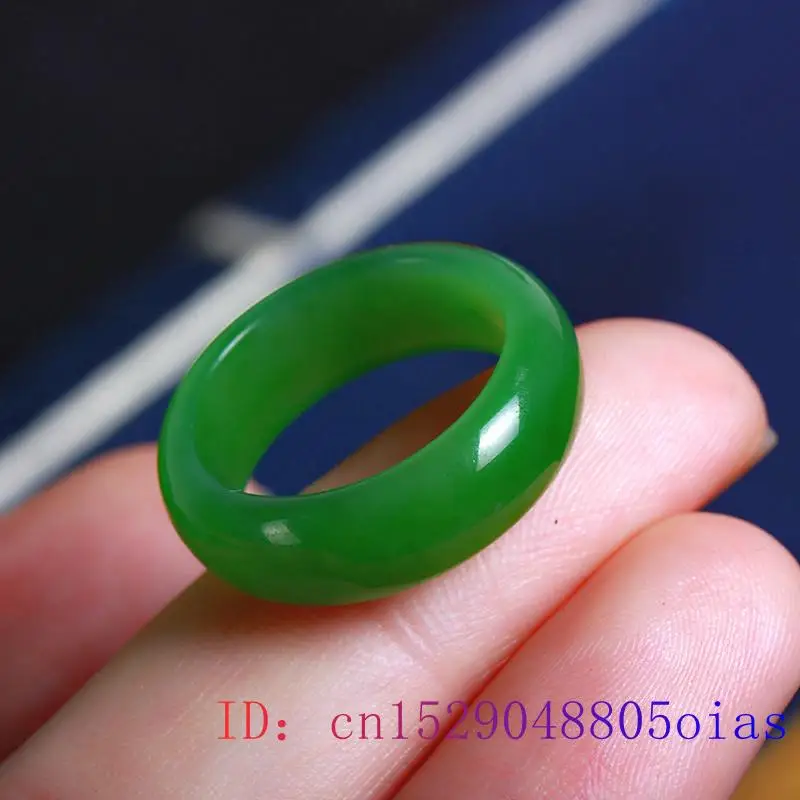 Natural Green Hetian Jade Ring - огляд і ціна Men Accessories For Hand