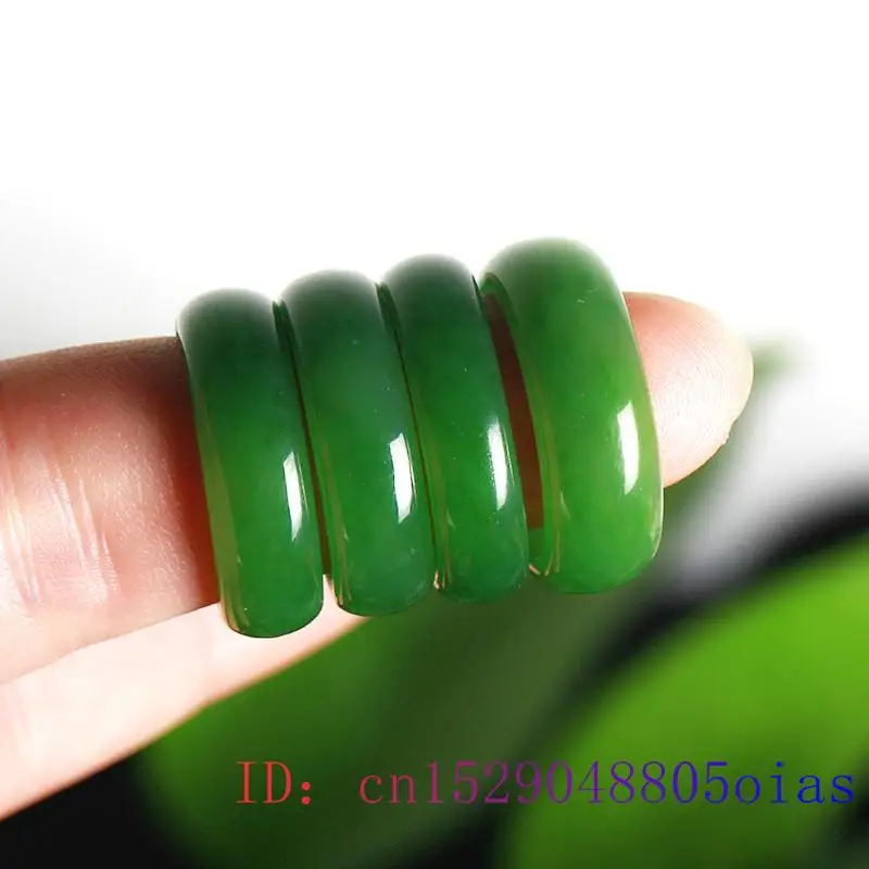 Natural Green Hetian Jade Ring - огляд і ціна Men Accessories For Hand