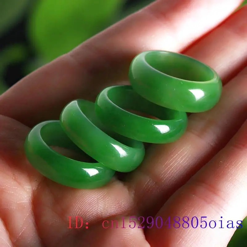 Natural Green Hetian Jade Ring - огляд і ціна Men Accessories For Hand